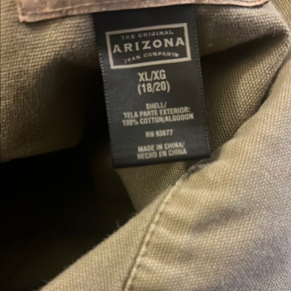 Arizona Jean Company Tan Jean Jacket Relaxed Fit - Picture 5 of 5